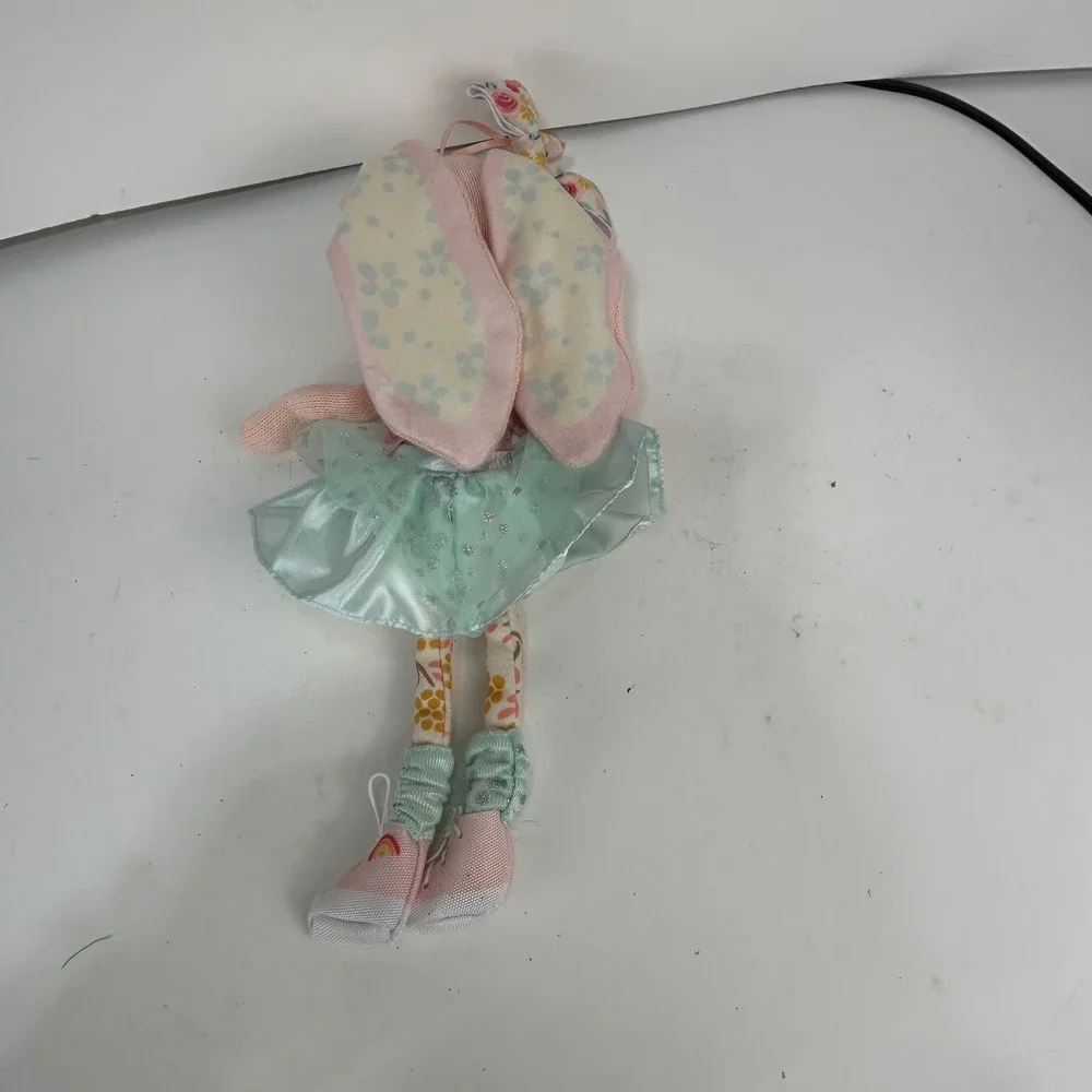 Sunny Days Entertainment Pink Knit Bunny Doll Mint Green Tutu Rainbow Shoes Plus